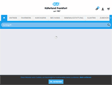 Tablet Screenshot of kaeferland-shop.de
